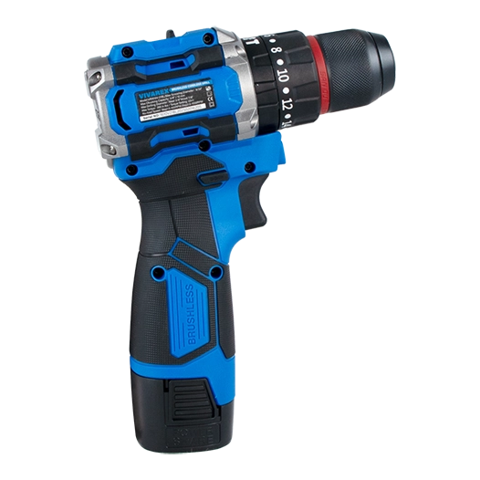 دریل شارژی ویوارکس مدل VR1610V-21BL با ۲ باتری و موتور براشلس