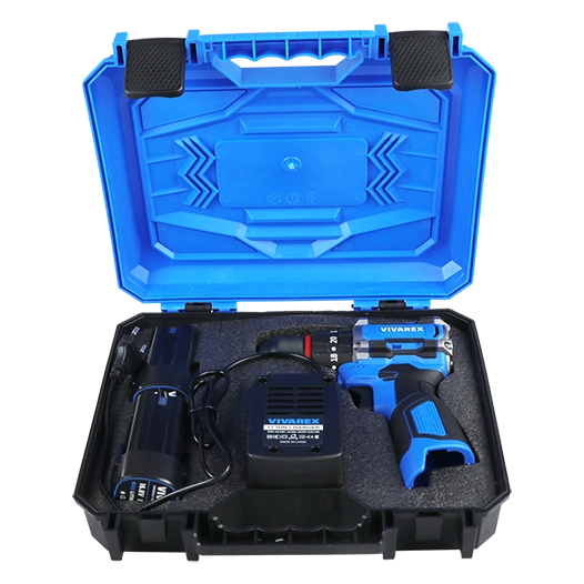 دریل شارژی ویوارکس مدل VR1610V-21BL با ۲ باتری و موتور براشلس