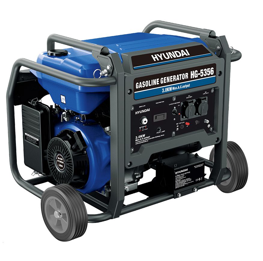 موتور برق بنزینی هیوندای مدل HG-5356 ظرفیت ۳ کیلووات تک